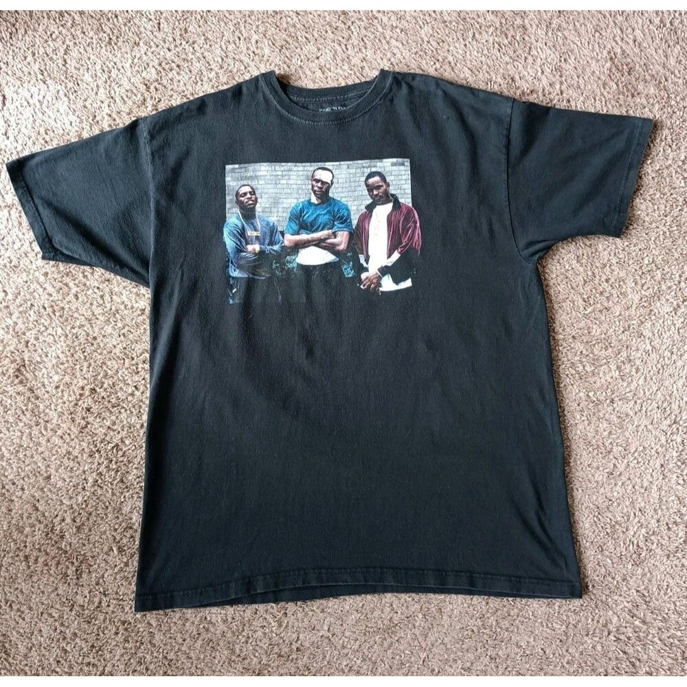 Paid In Full T-Shirt Men's Size XL 90s Movie Graphic Black Short Sleeve